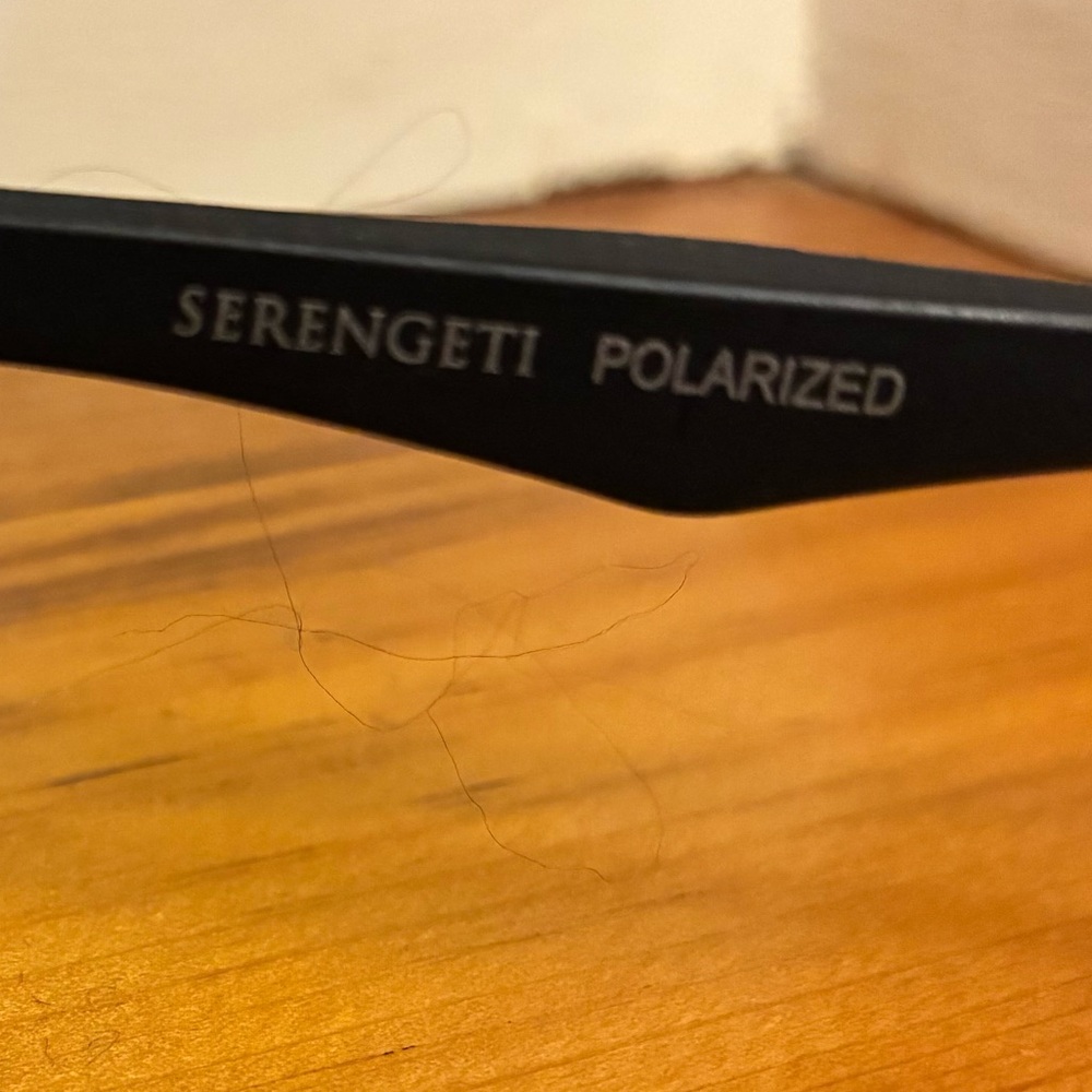 Serengeti Owings 8512 Polarized Aviator Sunglasses Black 63-15-135 - Picture 6 of 6